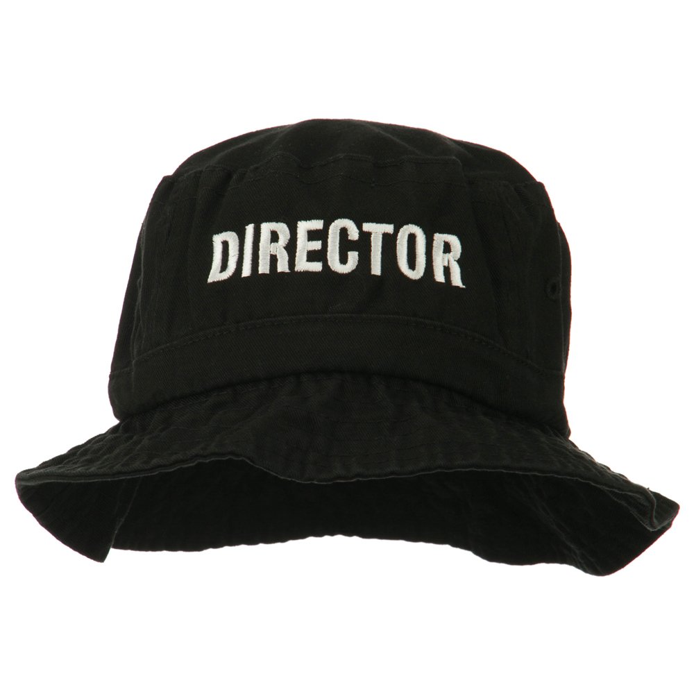 e4Hats.com Director Embroidered Pigment Dyed Bucket Hat - Stylish Sun Protection for Outdoor Activities, Beach, Fishing & Travel