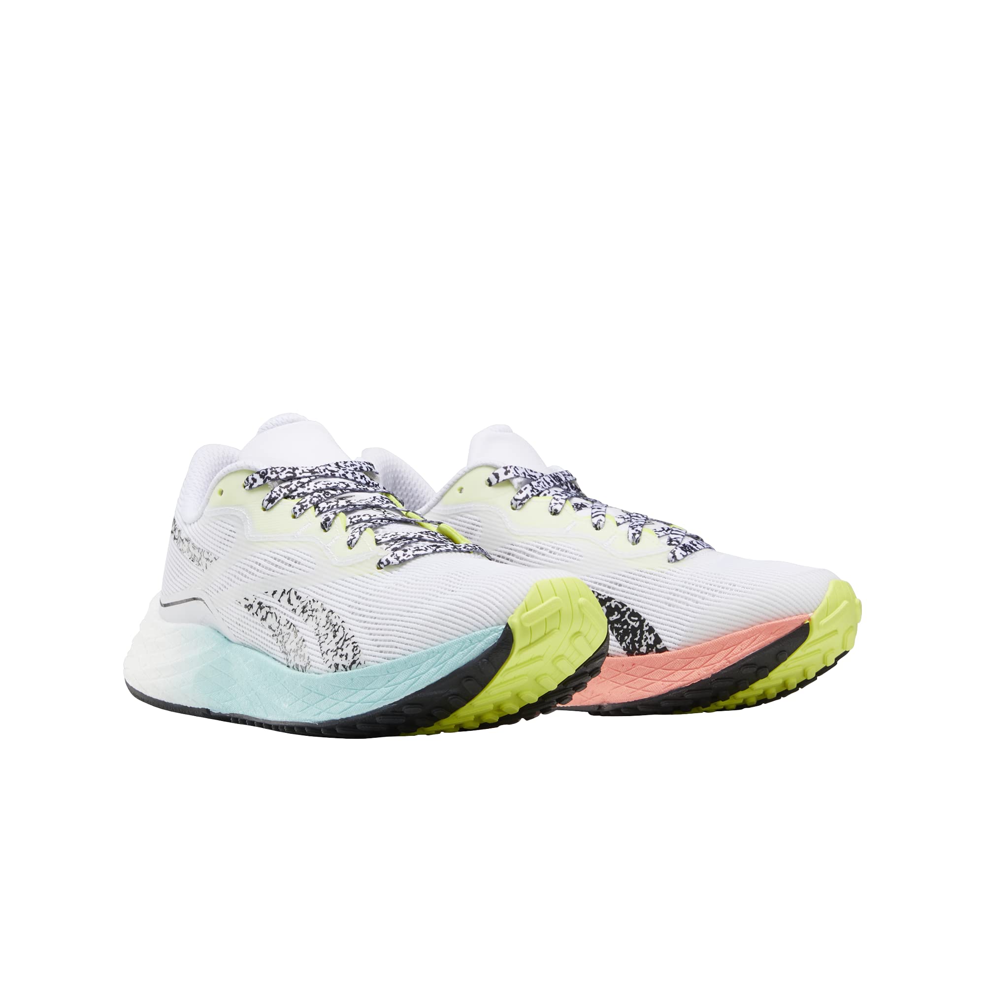 Reebok Women's FLOATRIDE Energy 3.0 Running Shoes - White/Twisted Coral/Digital Glow - Size 8.5 | Lightweight Cushioned Sneakers for Women | Perfect for Jogging, Gym Workouts & Daily Wear
