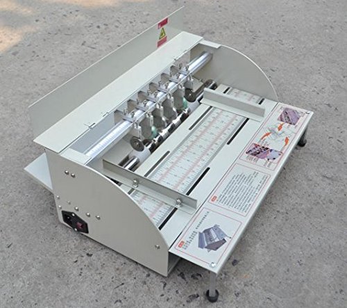 110V/220V H500 Electric Book Cover Creasing Machine - Automatic Card Folding & Color Page Dasher for Paper Craft & Bookbinding (Office/Printing Shop Use)
