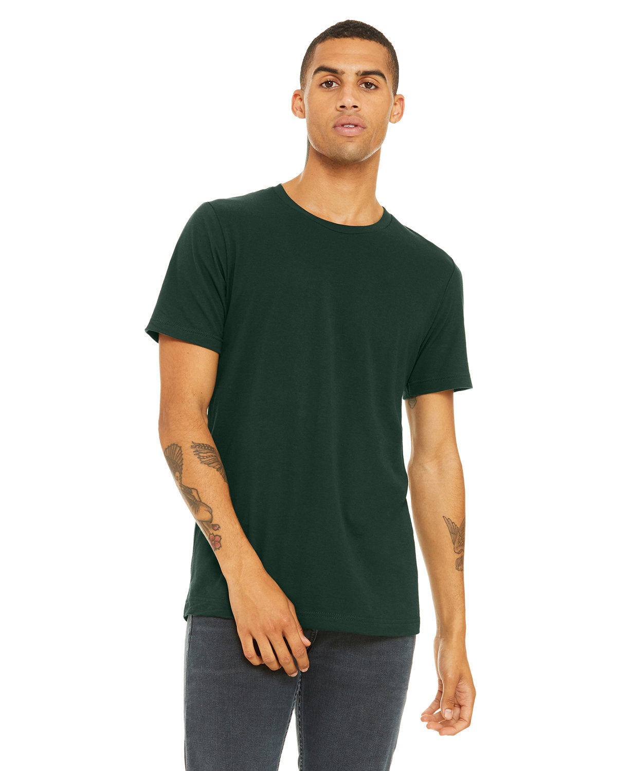 Bella + Canvas 3001C Unisex Jersey Short Sleeve T-Shirt - Soft Cotton Crew Neck Tee for Men & Women - Perfect for Casual Wear, Screen Printing, and Everyday Outfits