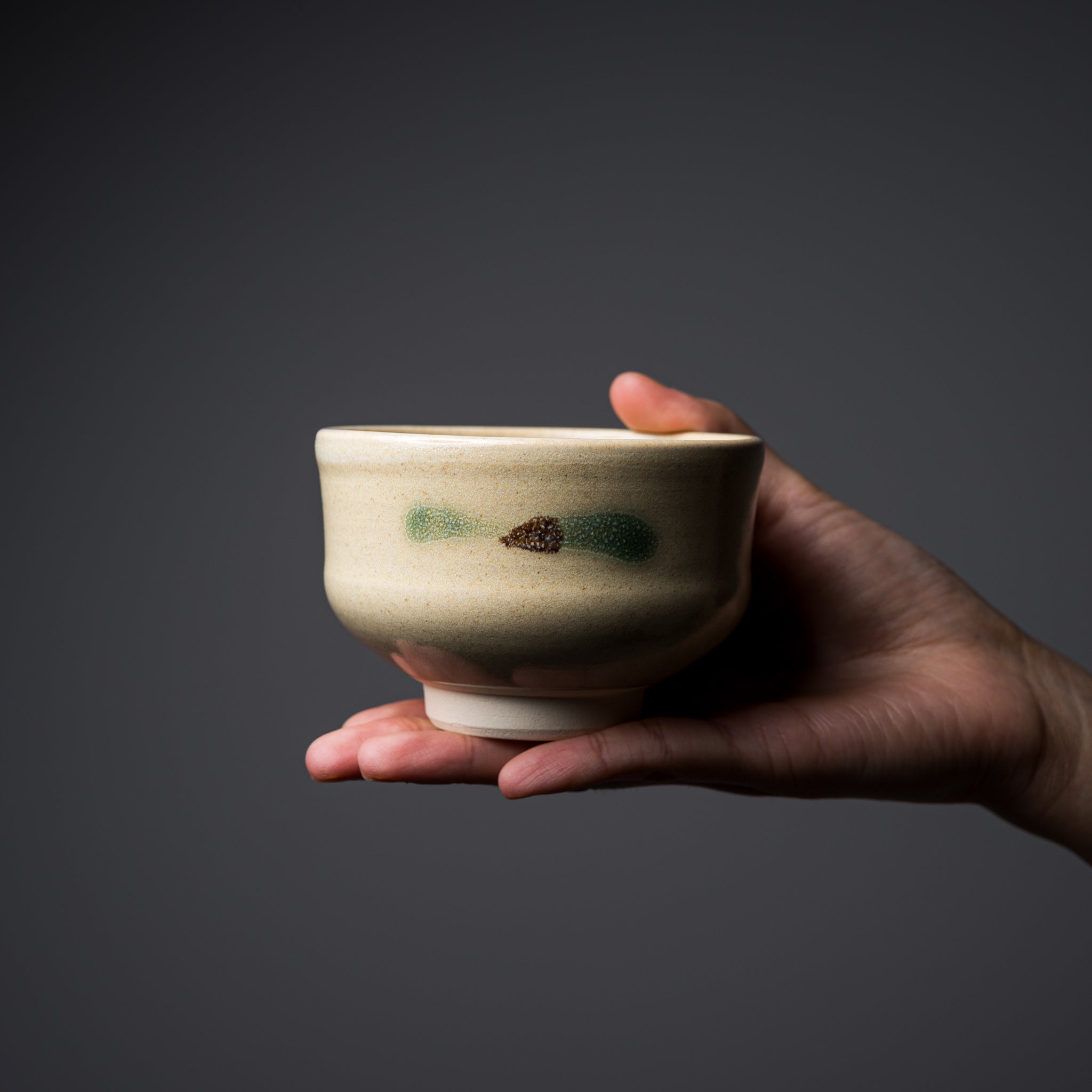 Handmade Kyo Kiyomizu Ware Small Matcha Bowl - Authentic Japanese Tea Ceremony Bowl for Matcha, Kisansai - Perfect for Traditional Tea Drinking, Zen Meditation & Home Decor