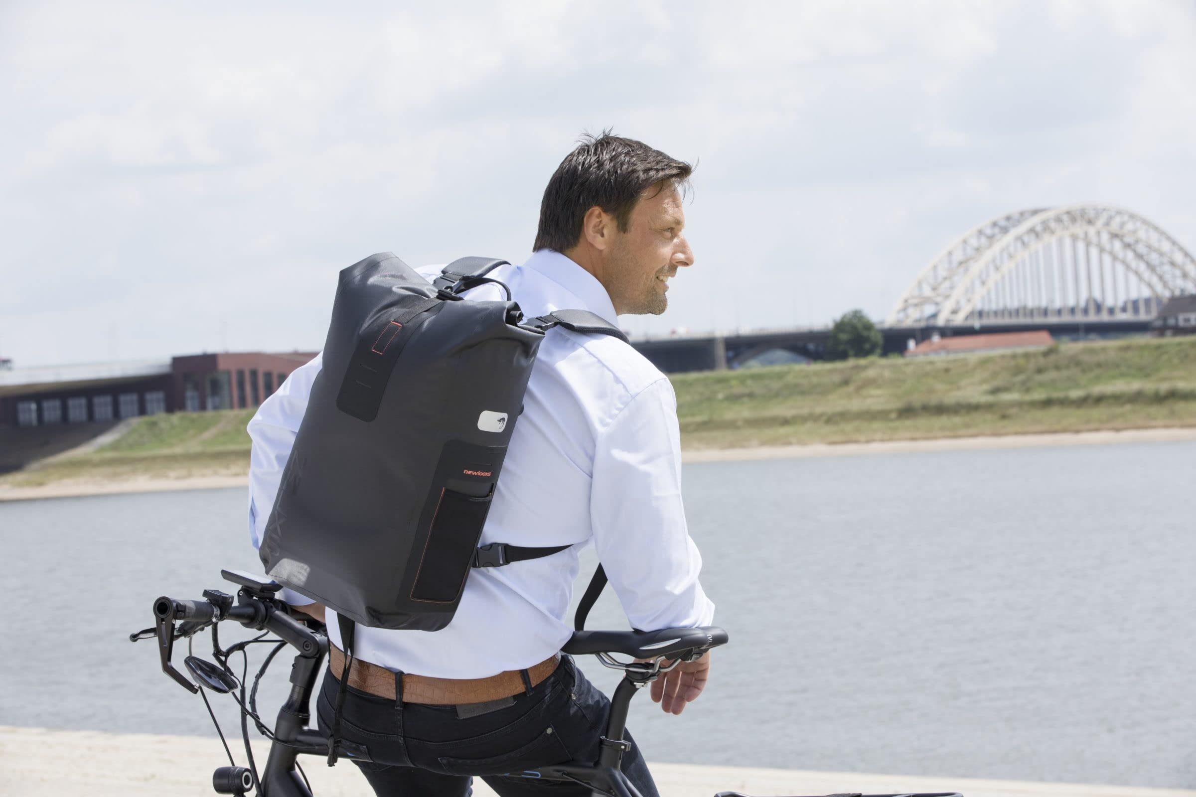 Cameo Bisonyl Double Pannier Bike Bag - Waterproof Matte Finish Cycling Backpack for Commuting & Outdoor Adventures