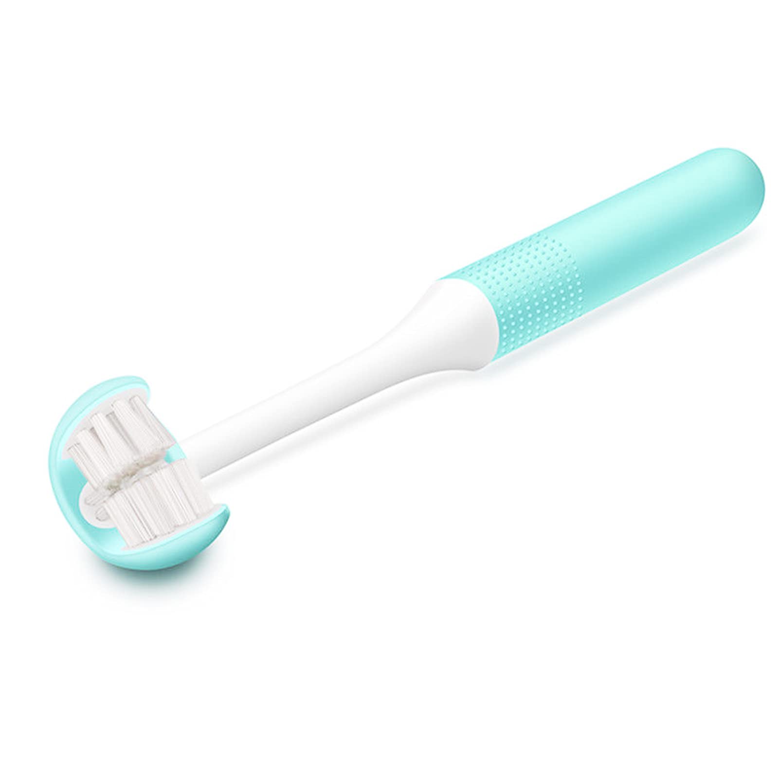 Orbital U-Shaped Kids Toothbrush for 5-12 Years Old - 360° Wrapping Teeth Design for Effective Cleaning, Whitening & Strong Teeth - Soft Bristles for Gentle Oral Care - Perfect for Morning & Night Routine, Travel & School Use - Blue