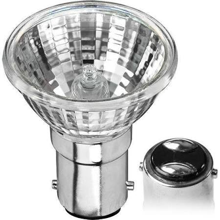 Halco 107105 MR11FTD/L/TL 20W MR11 FTD Flood Halogen Light Bulb - DC Bayonet Base for Landscape Lighting, Display Cases & Cabinet Illumination