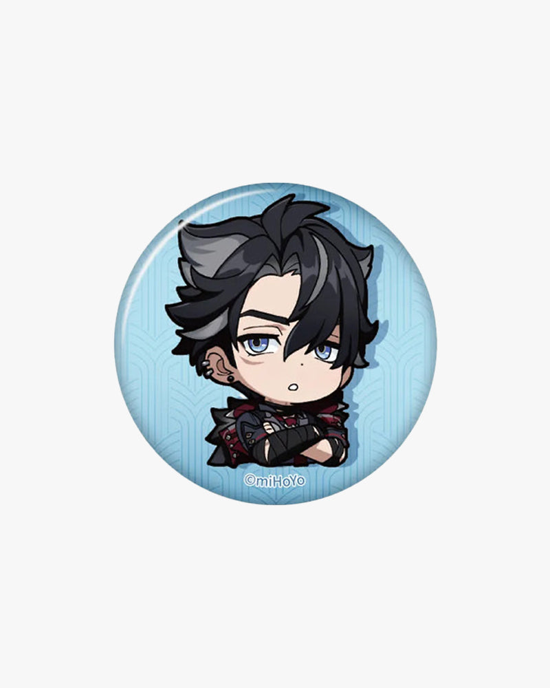 Genshin Impact© Chibi Character Emote Badge Vol.4 - Cute Anime Pin Collection for Backpacks, Jackets & Cosplay - Perfect for Fans & Collectors
