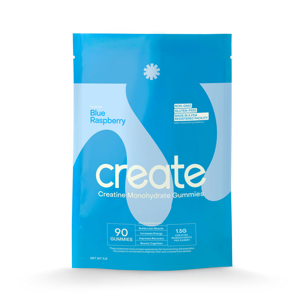 Best Creatine Monohydrate Gummies - Blue Raspberry Flavor - 90 Count for Muscle Recovery & Workout Performance - Pre/Post Workout Supplement for Athletes & Fitness Enthusiasts