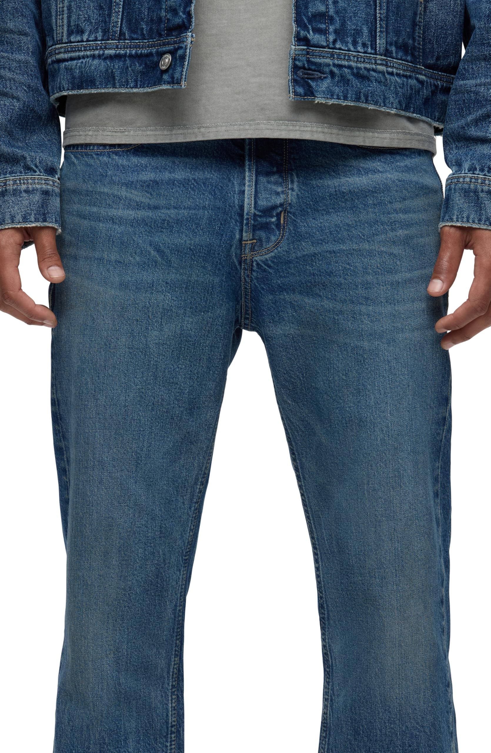 HUDSON Men's Wes Straight Leg Jean - Classic Comfort Denim Pants for Casual Wear & Everyday Style