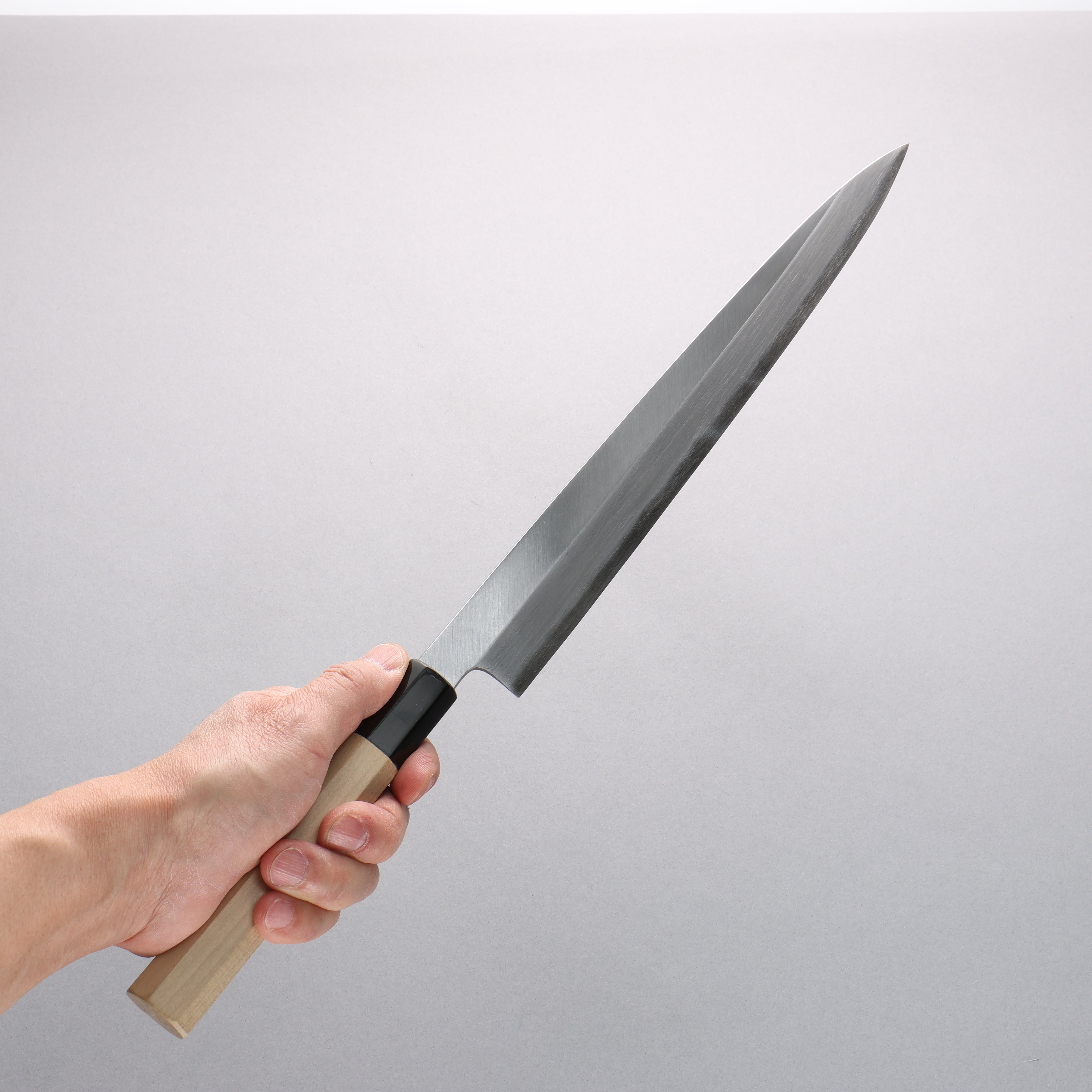 Premium Japanese Blue Steel No.1 Yanagiba Sushi Knife 300mm - Magnolia Wood Handle with Water Buffalo Horn Ferrule - Perfect for Sushi Chefs & Japanese Cuisine Preparation