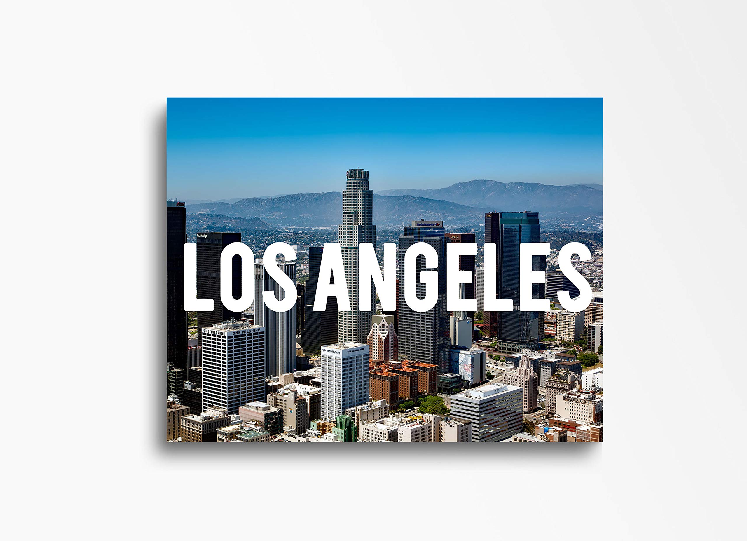 Los Angeles Downtown Skyline Canvas Wall Art - 30x40 Inch Cityscape Home Decor for Living Room, Bedroom, Office | Ready to Hang | Perfect for Modern Interior Design & Urban Style Spaces