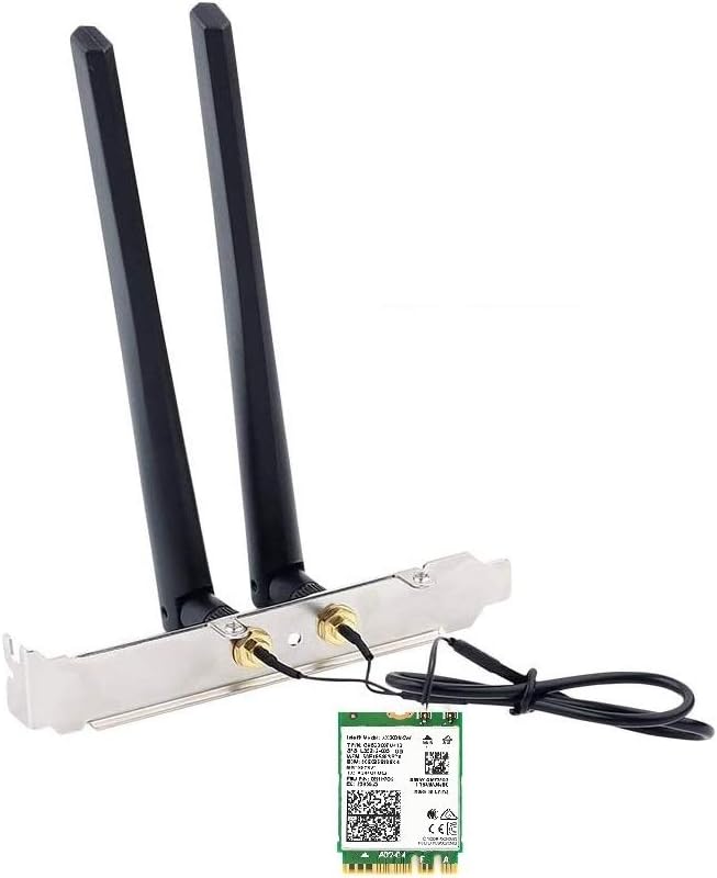 High-Speed WiFi 6 M.2 Adapter with Bluetooth 5.2 (2.4Gbps) for PC/Laptop - Perfect for Gaming, Streaming & Home Office