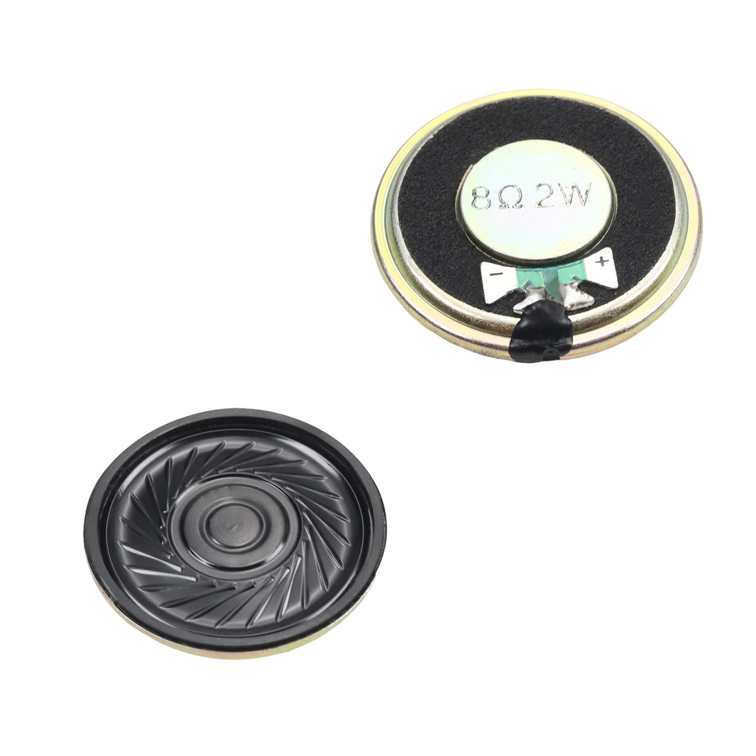 Heyiarbeit 2W 8 Ohm DIY Magnetic Speaker - 36mm Round Replacement Loudspeaker for Audio Projects, Guitar Amps, and Home Theater Systems