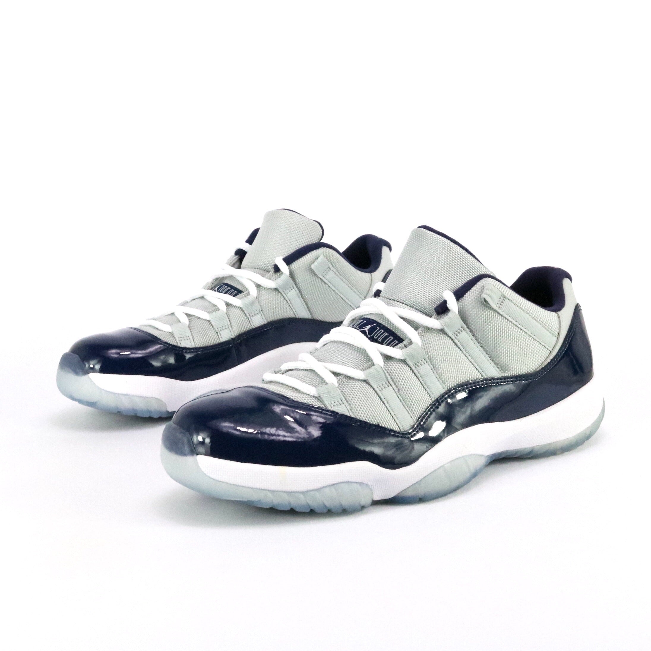 Air Jordan 11 Retro Low Sneakers - Georgetown Grey/Mist White/Midnight Navy - Men's Basketball Shoes for Casual Wear & Street Style