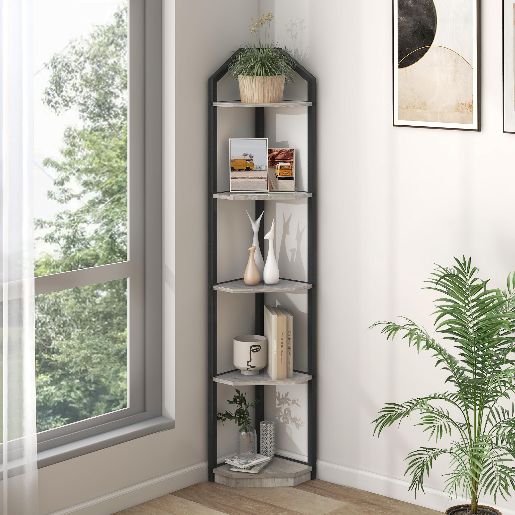 5-Tier Corner Shelf Stand - 70