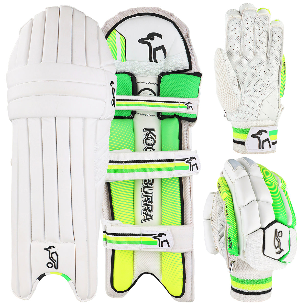 Kookaburra Kahuna 2.1 Cricket Batting Gloves & Pads Set - Premium Protective Gear for Cricket Players - Perfect for Practice & Matches