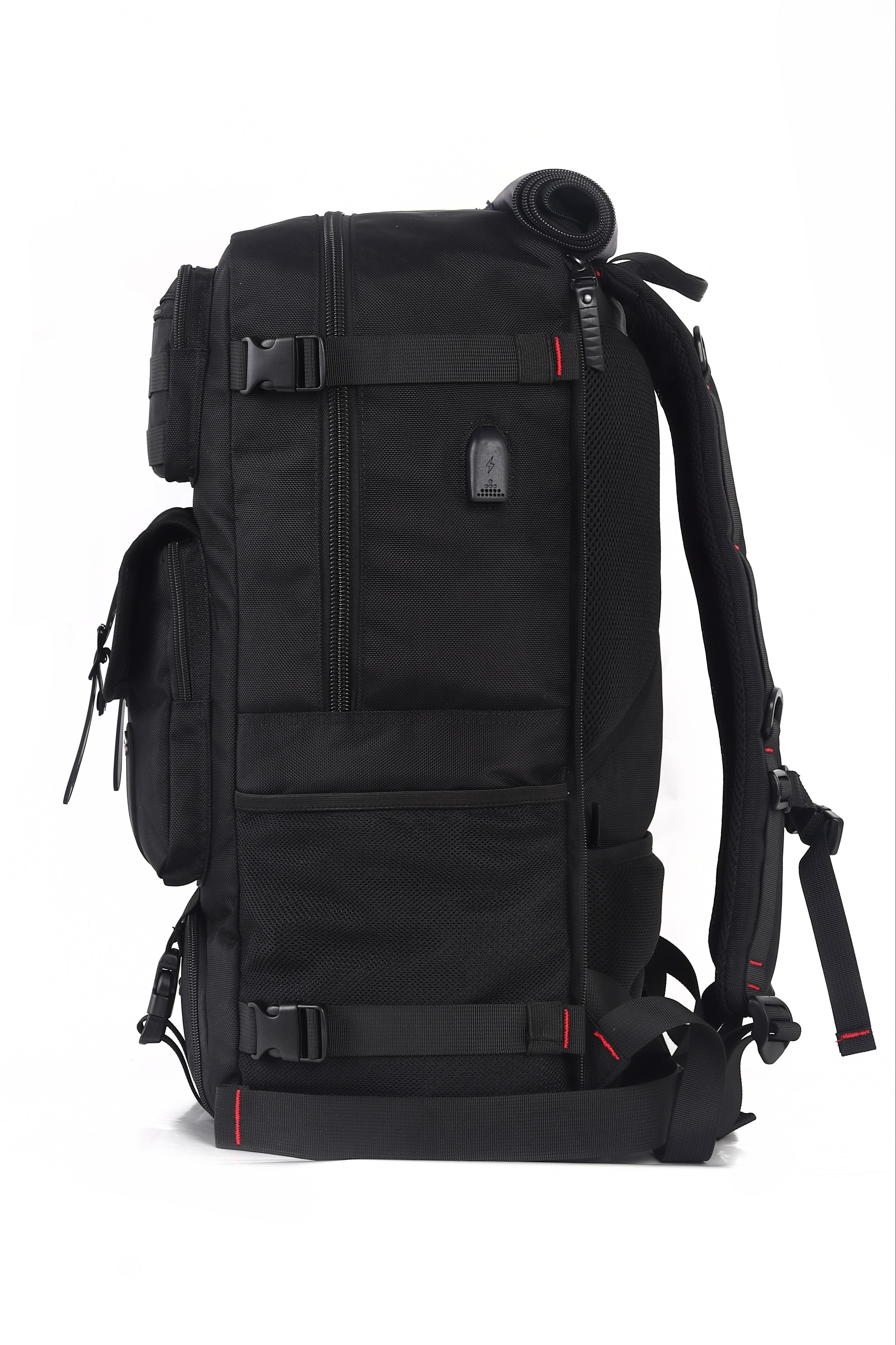 Travelite TL220812 17.3 Inch Extra Large Laptop Backpack with Multiple Pockets & Adjustable Shoulder Strap - Black - Perfect for Business Travel, College Students & Daily Commute
