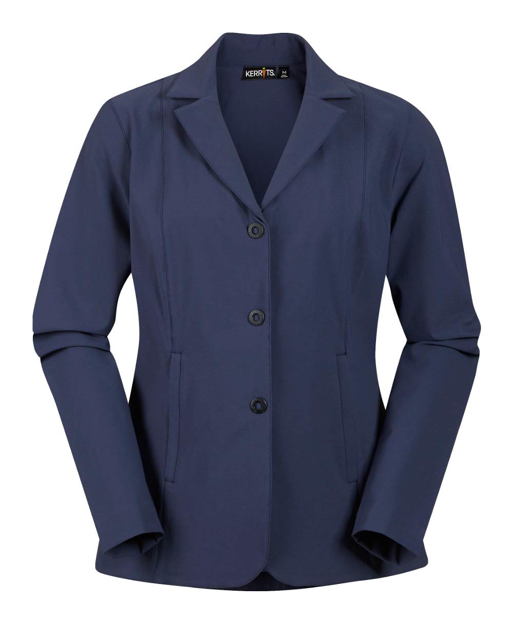 Kerrits Women's Equestrian Stretch Competitor Coat - Lightweight 3-Snap English Horse Show Jacket | Machine Washable Riding Apparel for Dressage & Show Jumping | Perfect for Competitions & Training