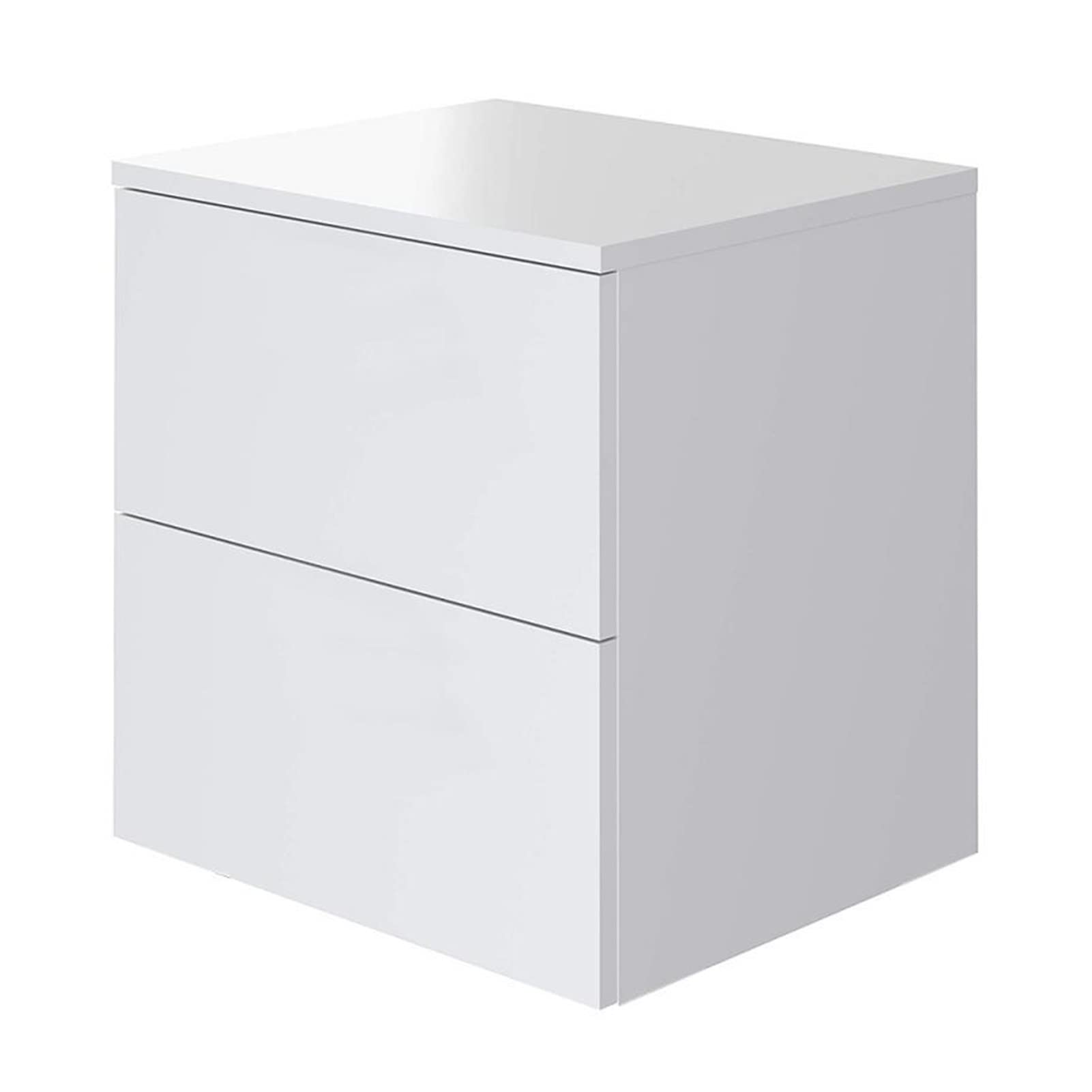Modern Nightstand with 2 Drawers - Bedside Table Organizer, Bedroom Furniture, Black Wooden Side Table for Bedroom, Living Room & Office - Perfect for Storage & Decor