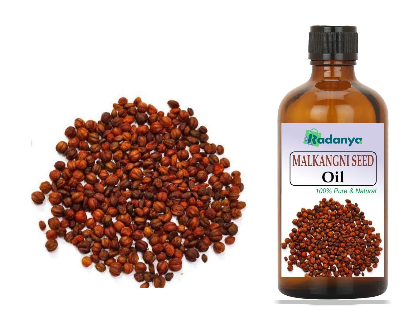 100% Pure Natural Malkangni Seed Essential Oil for Aromatherapy, Massage & Relaxation - 3ml to 1000ml Sizes - Perfect for Diffusers, Skincare & Stress Relief