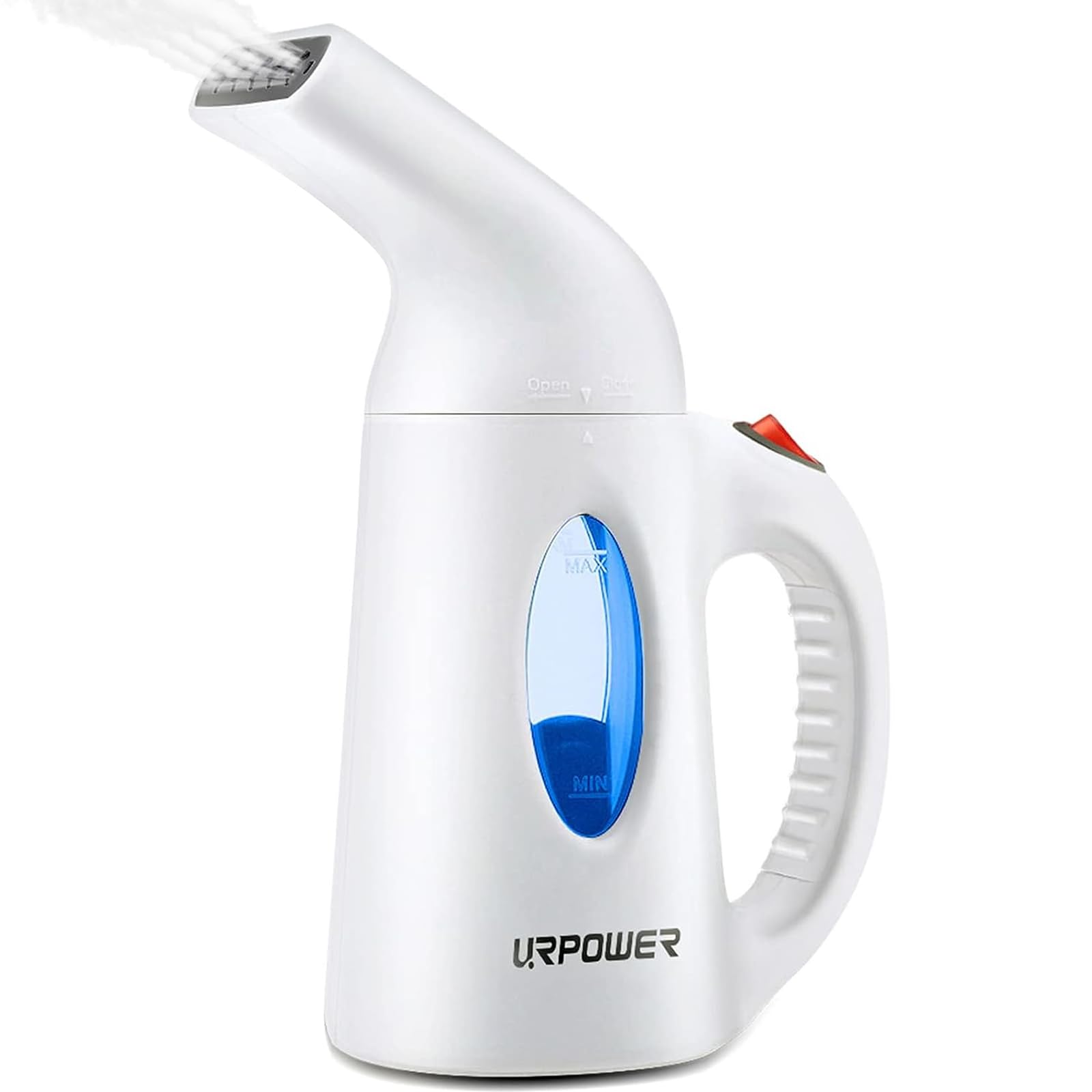 URPOWER Portable Handheld Garment Steamer - Fast Heat-Up, Powerful Fabric Steamer for Clothes, Home & Travel Use - Perfect for Wrinkles Removal, Suits, Dresses & Curtains - High Capacity Water Tank - Ideal for Home, Office & Hotel Use