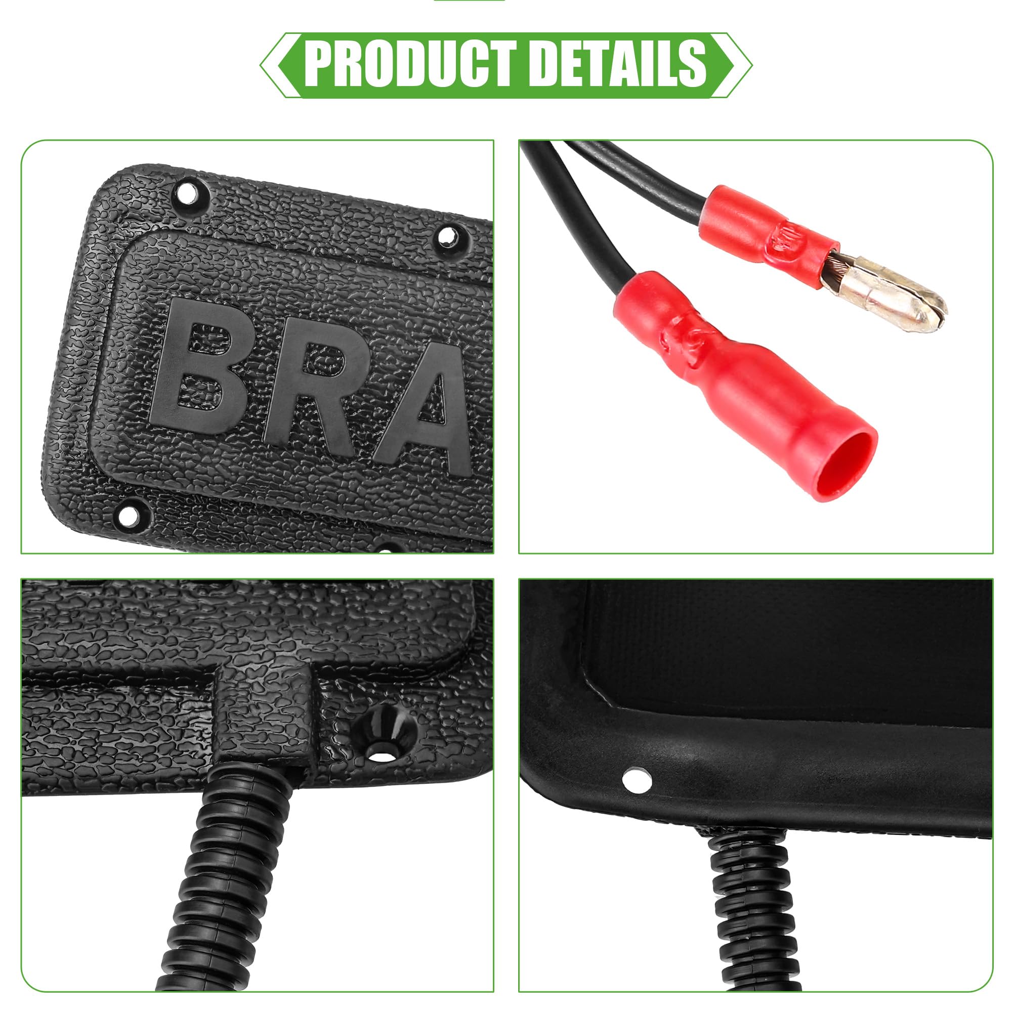 Universal Golf Cart Brake Light Switch & Brake Pad - Compatible with Yamaha, Club Car, EZGO (10L0L) - Perfect for Golf Cart Safety Upgrades & Maintenance