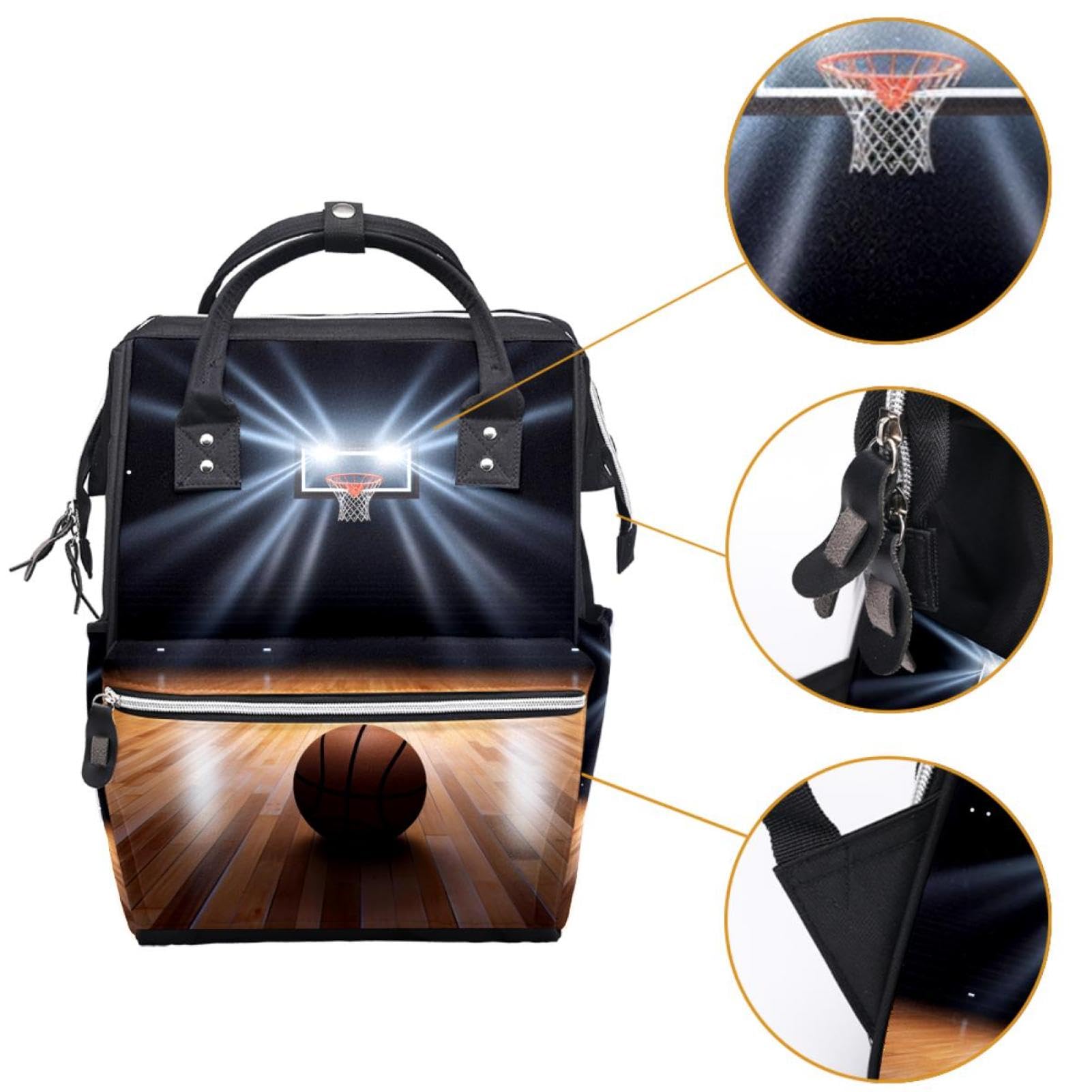 Stylish Travel Backpack for Women & Men - Durable Backpack for Basketball, Wooden Cricket Field & Outdoor Sports | Perfect for Commuting, Hiking & Travel Adventures