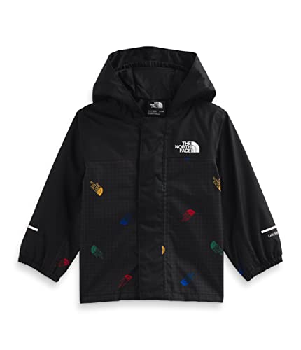 Tnf Black Tossed Logo Grid Print