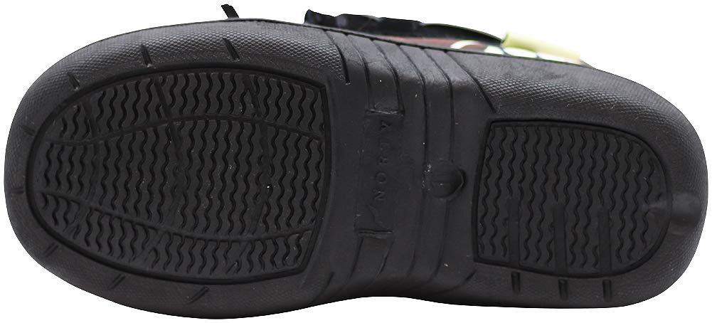 NORTY Toddler Little Kid Big Kid Fabric & Suede Trim Moccasin Slippers - Runs Small (Size Down 2 Sizes) | Cozy Indoor House Shoes for Boys & Girls | Perfect for Playtime, Preschool & Home Comfort