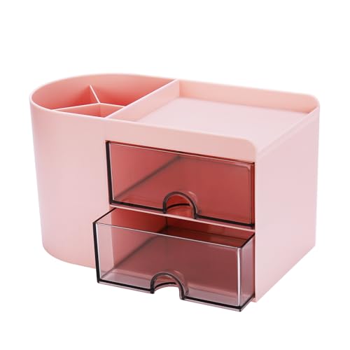 4 Compartments + 2 Drawer (Pink)