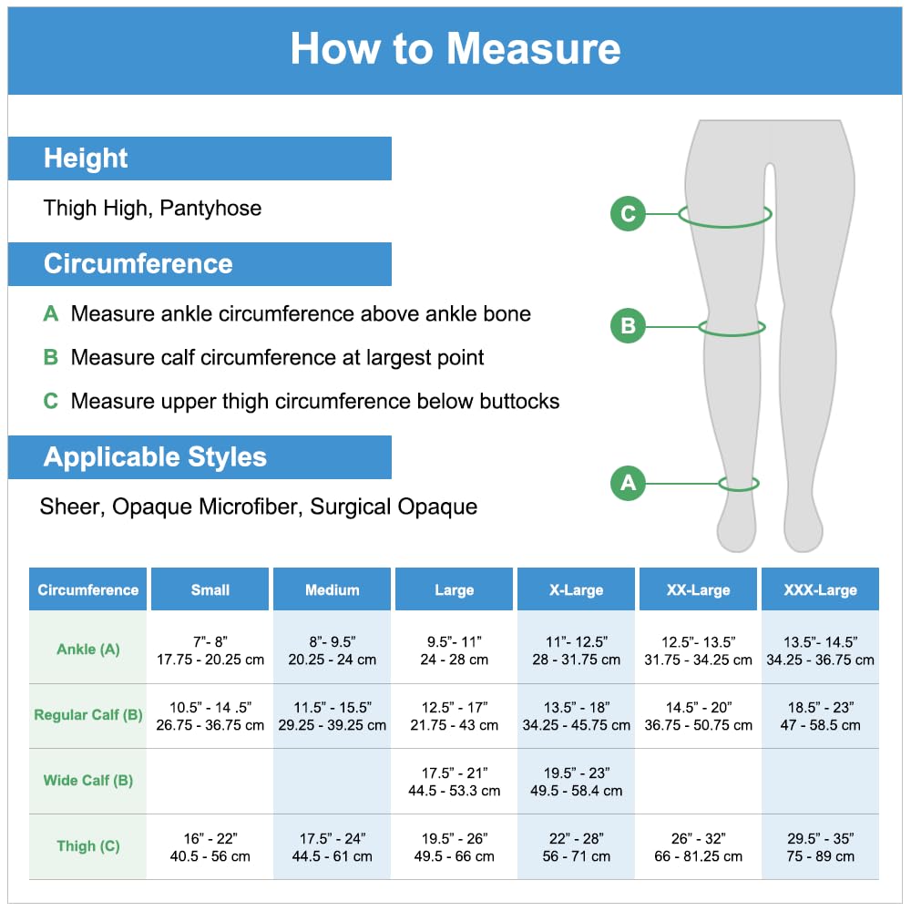 Actifi Women's Sheer 8-15 mmHg Thigh High Compression Stockings - Mild Support Closed Toe for Varicose Veins & Circulation - Perfect for Nurses, Travel & Pregnancy