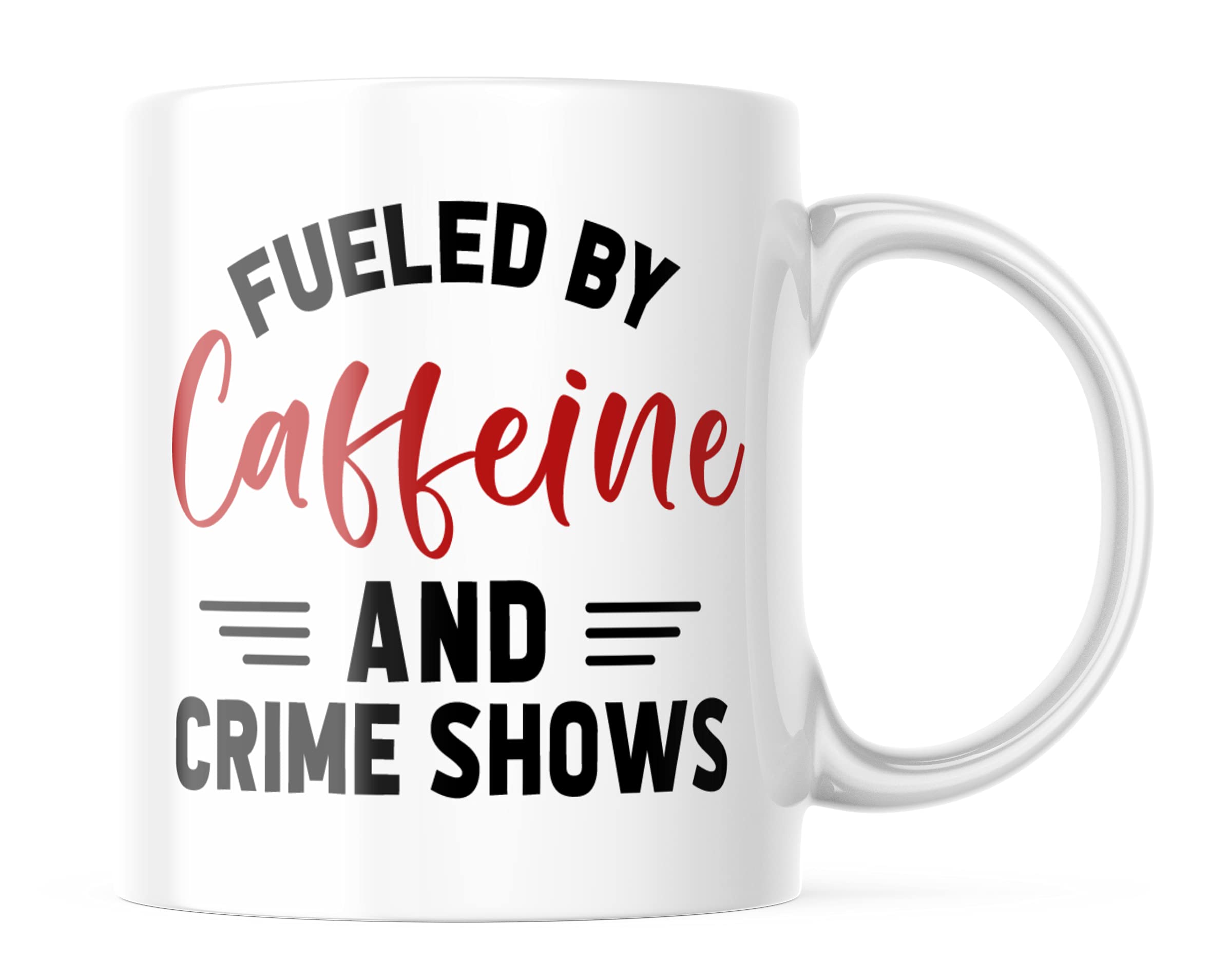 Funny True Crime Coffee Mug - Ceramic Novelty Mug for Crime Show Fans & Junkies - Perfect Gift for Crime Enthusiasts - Ideal for Coffee, Tea & Binge-Watching Crime Series (CM1005)