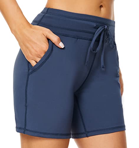 MOUEEY Women's Quick-Dry Workout Shorts with Pockets - Lightweight Hiking, Running, Gym & Yoga Athletic Shorts for Active Women | Perfect for Outdoor Adventures & Fitness Training
