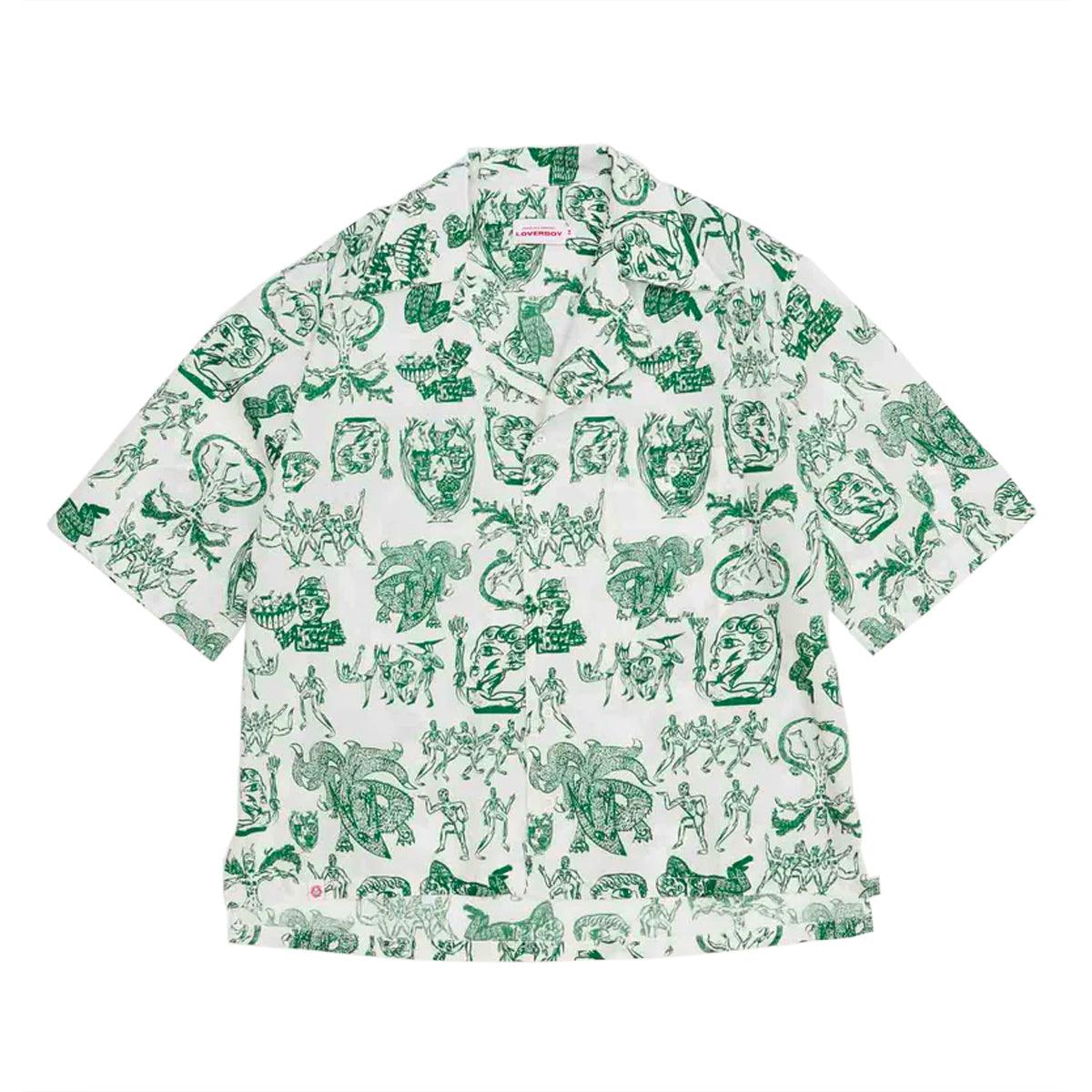 Shaye Gregan Medallion Hawaiian Shirt for Men - Vibrant Tropical Floral Print Short Sleeve Button Up Shirt - Perfect for Beach Vacation, Luau Party & Summer Casual Wear