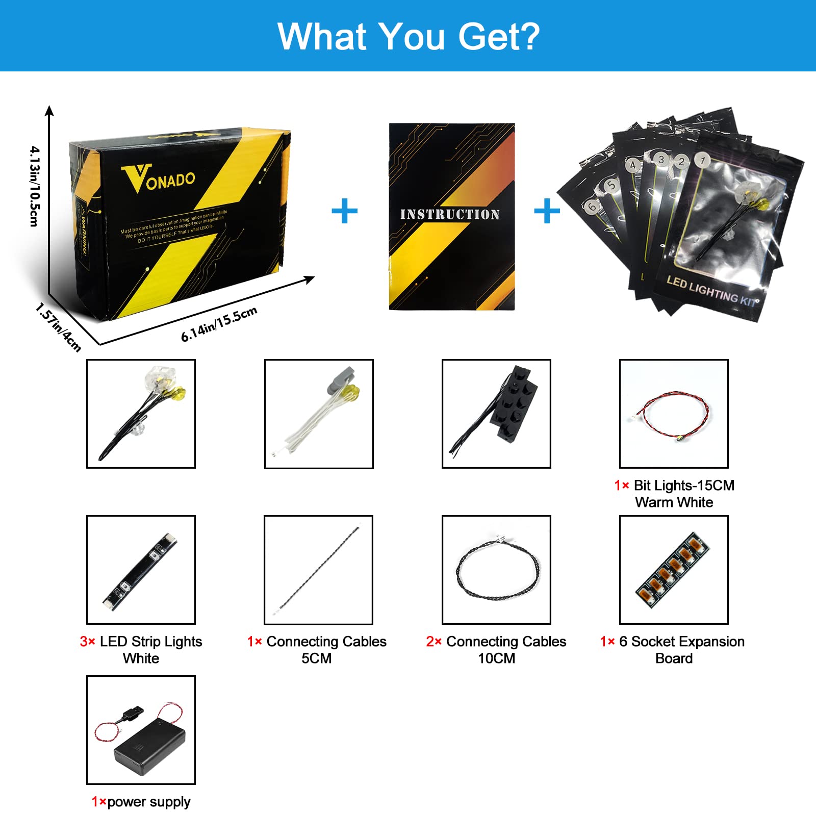 VONADO LED Light Kit for Lego The Office 21336 Set - DIY Lighting System for The Office Lego Building Model (Lights Only, No Lego Included) - Perfect for Home Decoration, Gift Giving, and Lego Display Enhancement