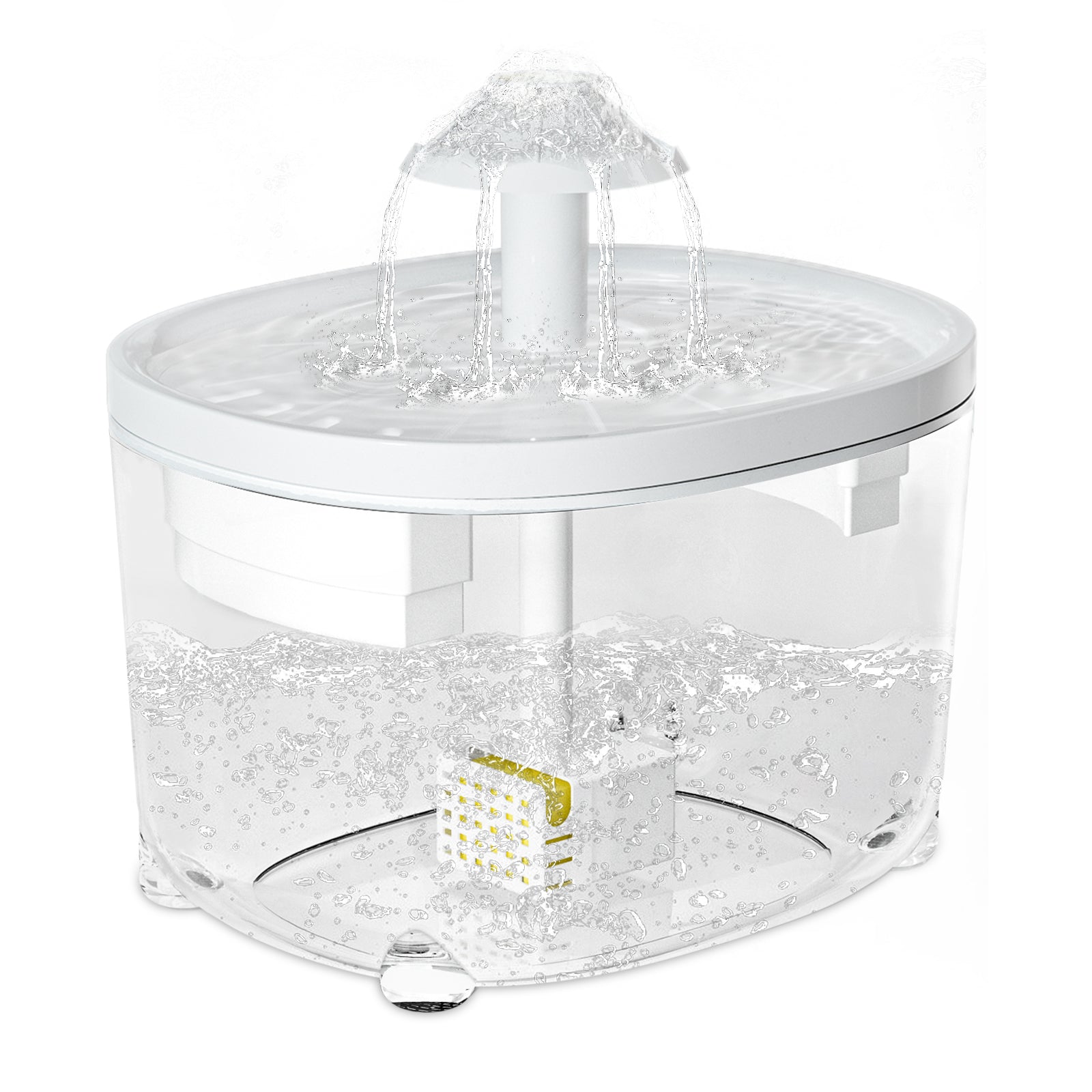 2.8L/95oz Automatic Pet Water Fountain - BPA-Free Electric Drinking Bowl for Cats & Dogs - Ideal for Home, Office, or Travel Use