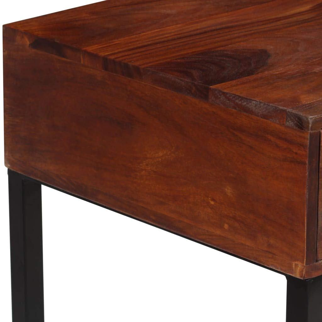 Premium Sheesham Wood & Genuine Leather Desk - 46