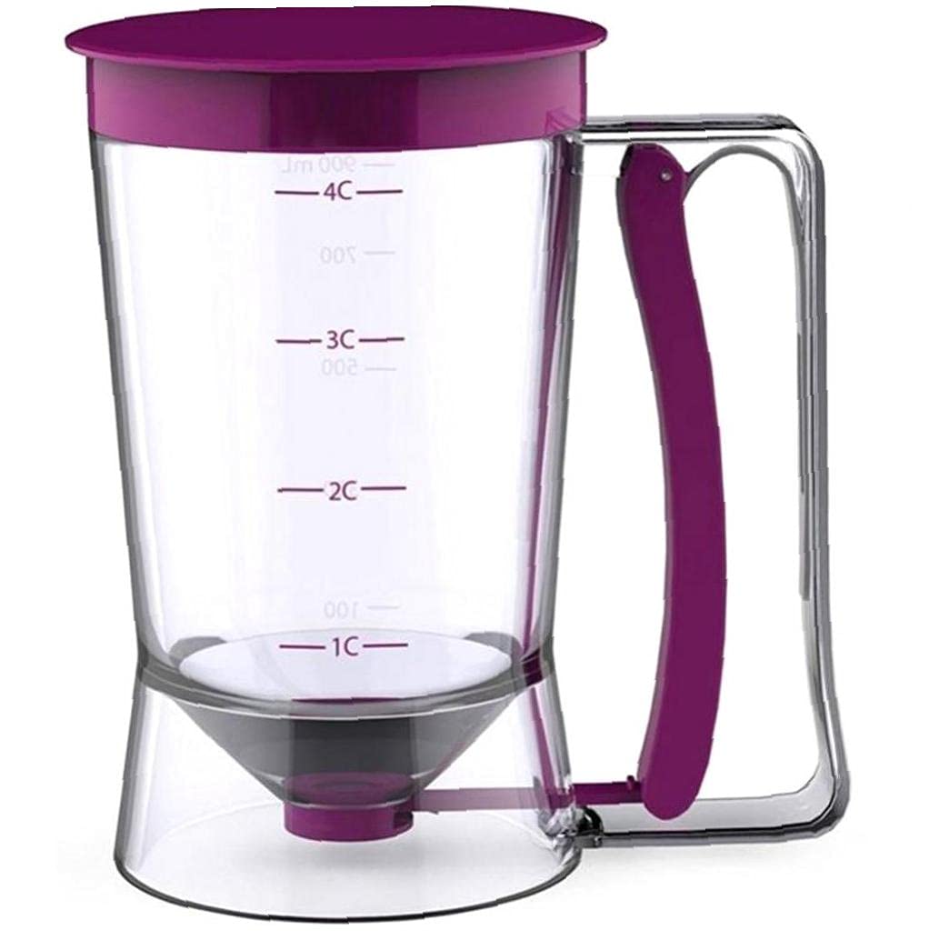 1pc Manual Pancake Batter Dispenser - Dough Cream Separator Tool for Cakes, Butter & Whisk - Baking Measuring Cup & Mixing Tool - Perfect for Home Bakeries, Breakfast Prep & Dessert Making