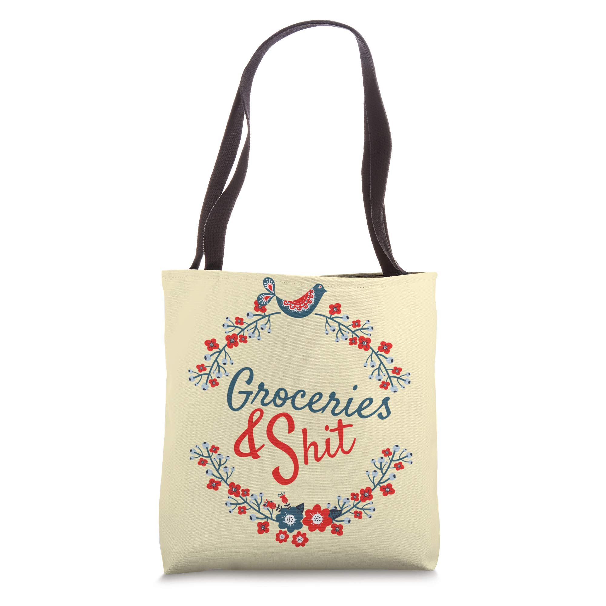 Funny Sarcastic Mom Tote Bag for Grocery Shopping & Errands