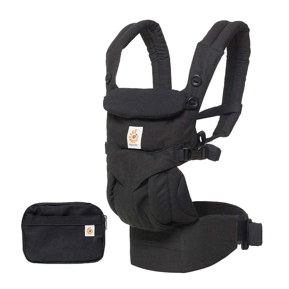 Ergobaby Omni 360 Baby Carrier Backpack - Adjustable, Ergonomic Infant Carrier for Newborn to Toddler (Black) | Perfect for Hiking, Travel & Everyday Use