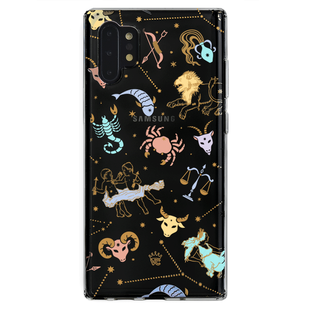 Zodiac Clear Protective Case for Samsung Galaxy - Stylish & Durable Phone Cover for Everyday Use & Travel