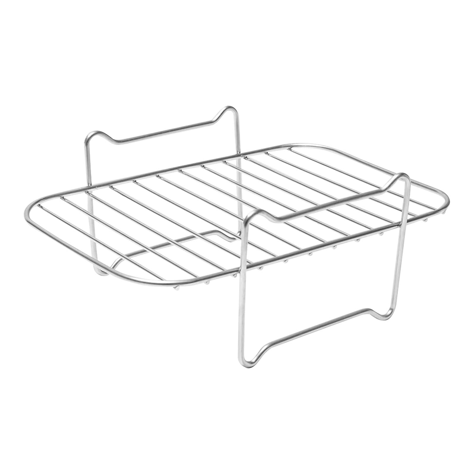 Stainless Steel Air Fryer Rack Accessories - Multi-Layer Baking Basket for Double Fryer, Dehydrator & Bakeware Set (One Size) - Perfect for Cooking, Roasting & Food Dehydrating