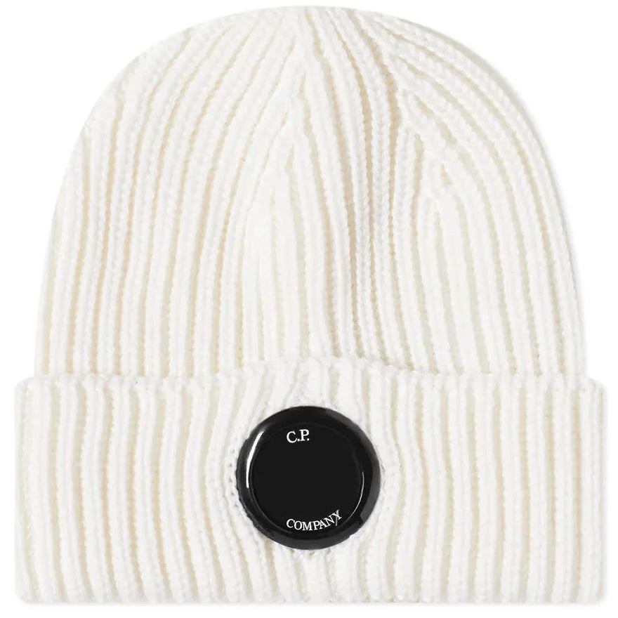 CP Company Lens Beanie Hat - Winter Warm Knitted Skull Cap with Reflective Lens for Men & Women | Perfect for Skiing, Snowboarding & Outdoor Winter Activities
