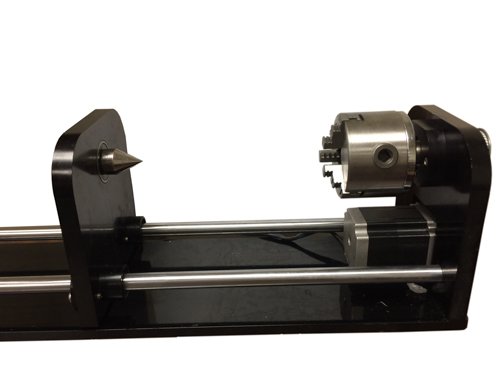 90W CO2 Laser Engraver Rotary Attachment - Compatible with Large Laser Engraving Machines | Perfect for Cylindrical Object Engraving on Tumblers, Bottles & Wooden Crafts