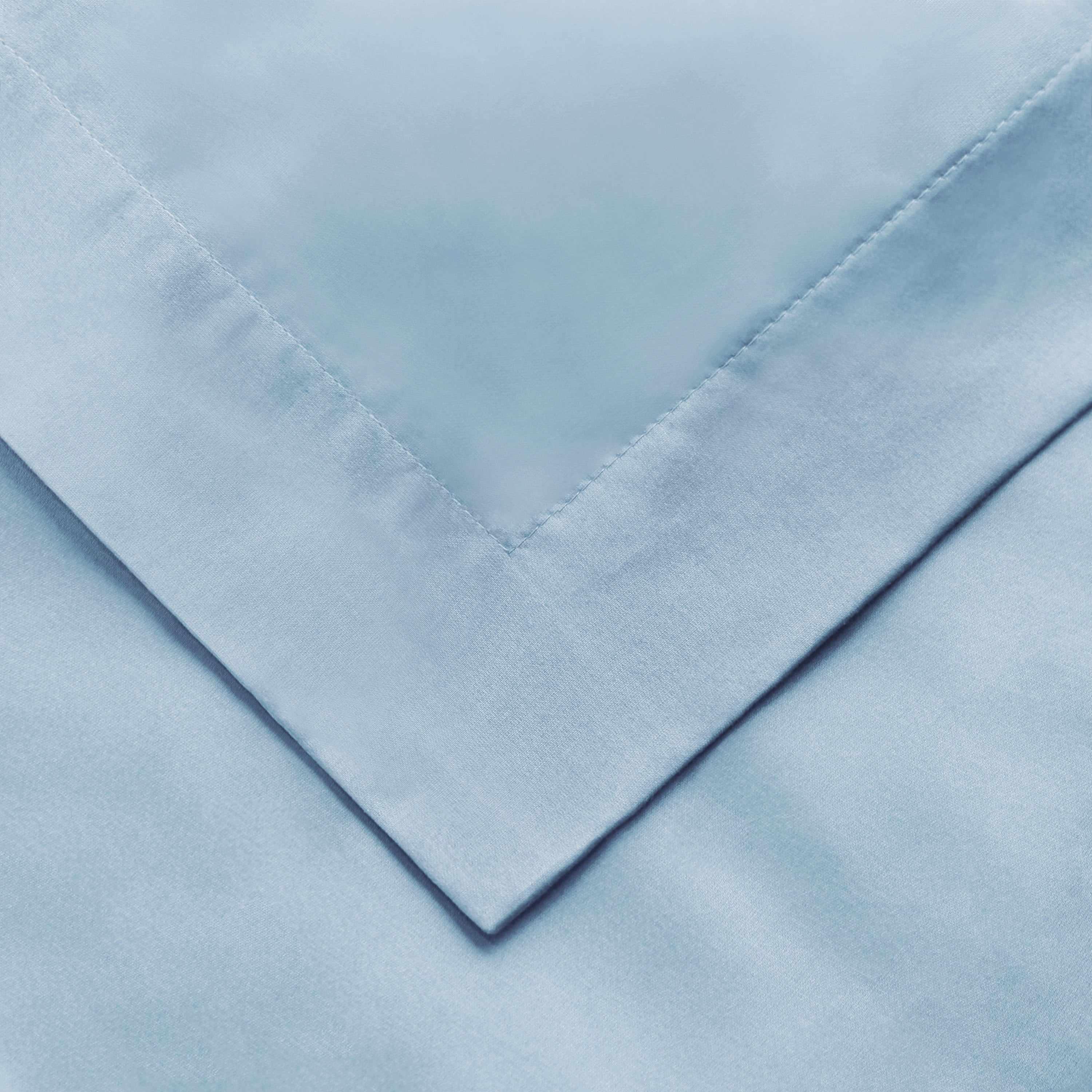 1000 Thread Count Egyptian Cotton Solid Duvet Cover Set - Luxury Bedding for Master Bedroom & Guest Room - Soft Breathable Duvet Cover for All Seasons