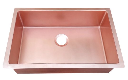 Premium Undermount Copper Kitchen Sink KSU 1 for TAY - Farmhouse Style, Handcrafted, Rustic Design - Perfect for Modern Farmhouse, Rustic & Vintage Style Kitchens