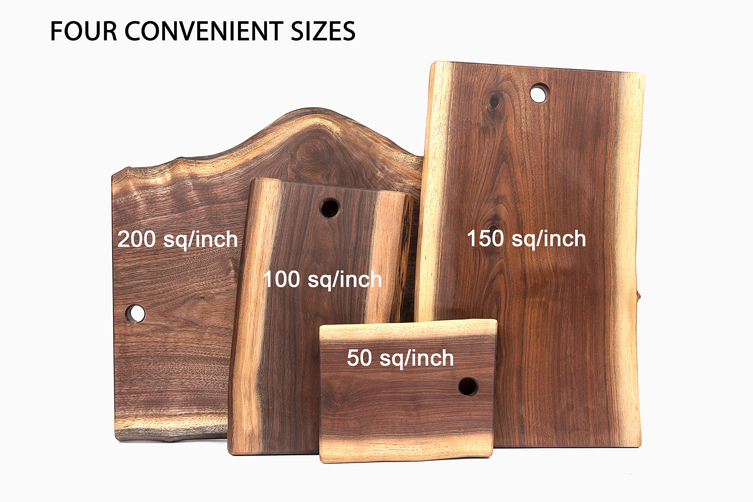 Handmade Live Edge Black Walnut Charcuterie Board - Unique Amish Crafted X-Large 10