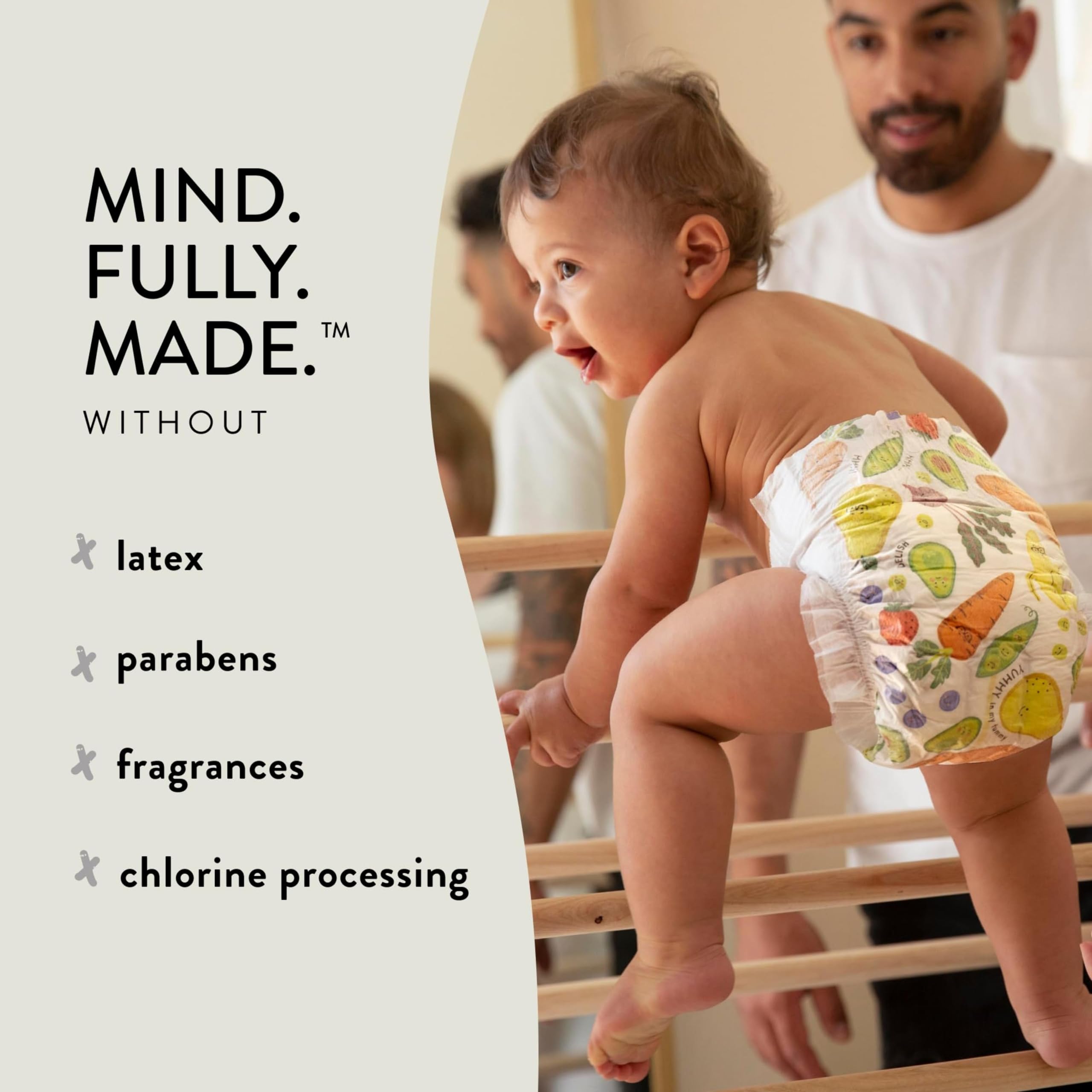 The Honest Company Clean Conscious Plant-Based Diapers - Size 6 (35+ lbs), 44 Count | Eco-Friendly, Hypoallergenic, Chlorine-Free | Perfect for Overnight Protection & Sensitive Skin Babies