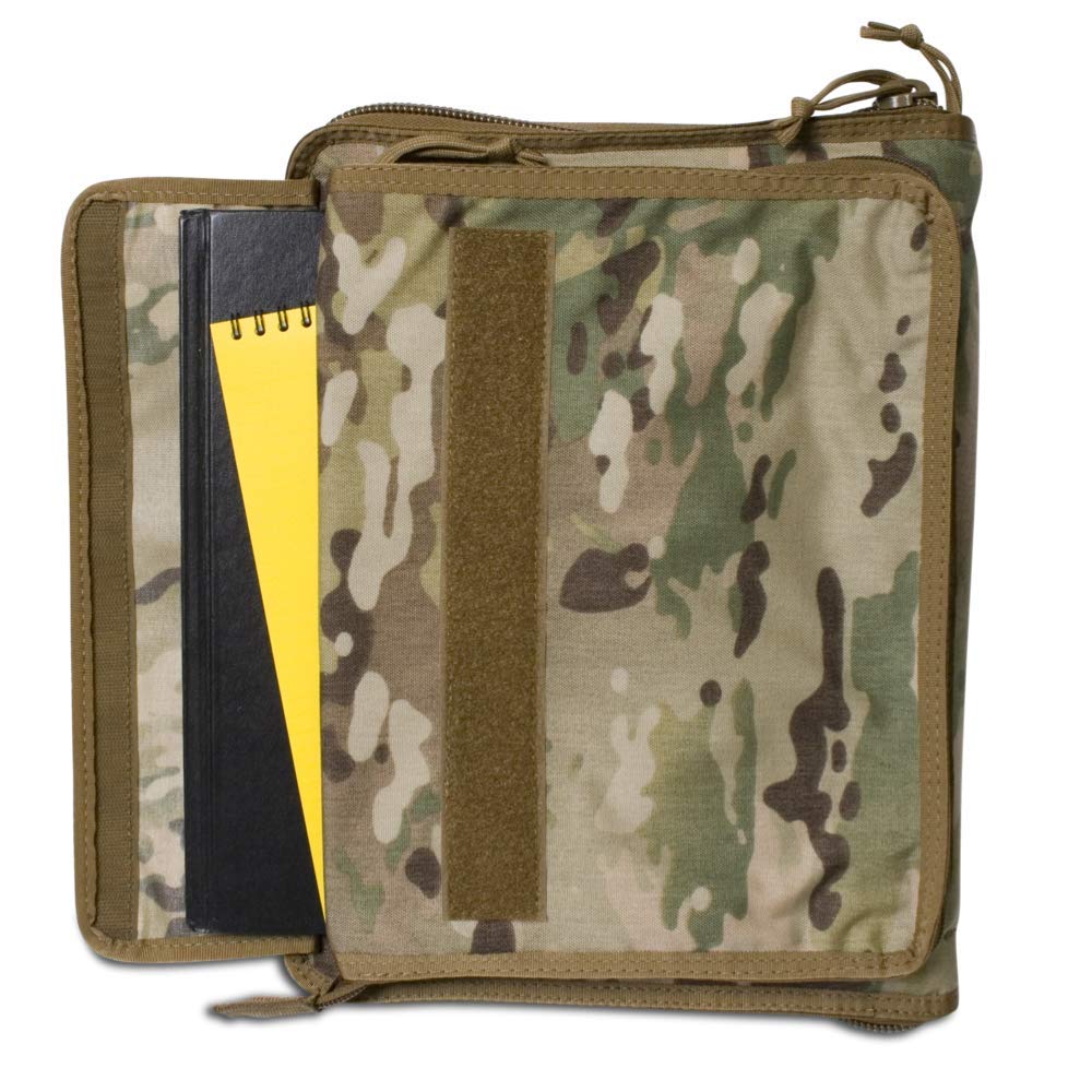 Tactical Notebook Cover - Military Grade Zippered Organizer for 8.5