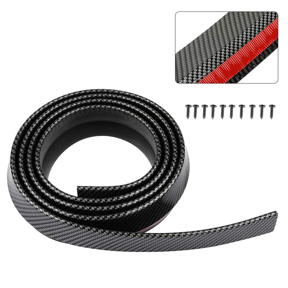 ECCPP Universal Front Bumper Lip Splitter - Black Car Spoiler for Most Vehicles | Aerodynamic Protection & Style Enhancement | Perfect for Street Racing & Custom Car Mods