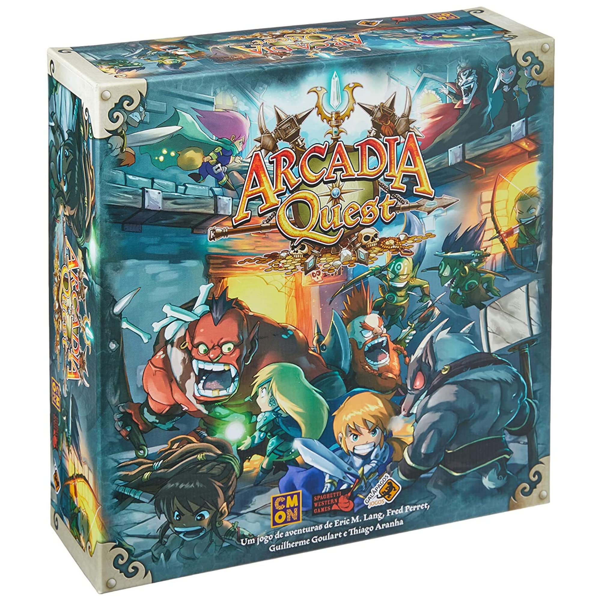 Arcadia Quest Board Game (Core Set) - Fantasy Strategy Adventure with Miniatures for Adults & Teens | Ages 14+ | 2-4 Players | 60 Min Playtime | CMON | Perfect for Game Nights & Fantasy RPG Enthusiasts