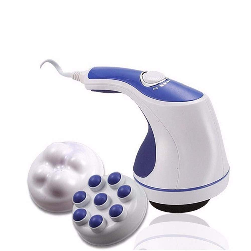 5 in 1 Electric Full Body Massager for Relaxation & Slimming - Blue Tone Spin Massage Device for Neck, Back, Shoulder & Leg Pain Relief - Perfect for Home, Office & Spa Use